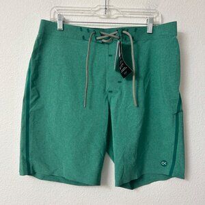 Outerknown Apex Trunks Board Shorts Size 33 Green